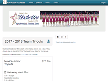 Tablet Screenshot of hockettes.com